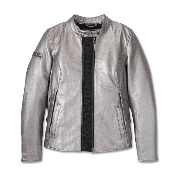 NWOT Women's Leather Harley Davidson Jacket - Picture 1 of 5